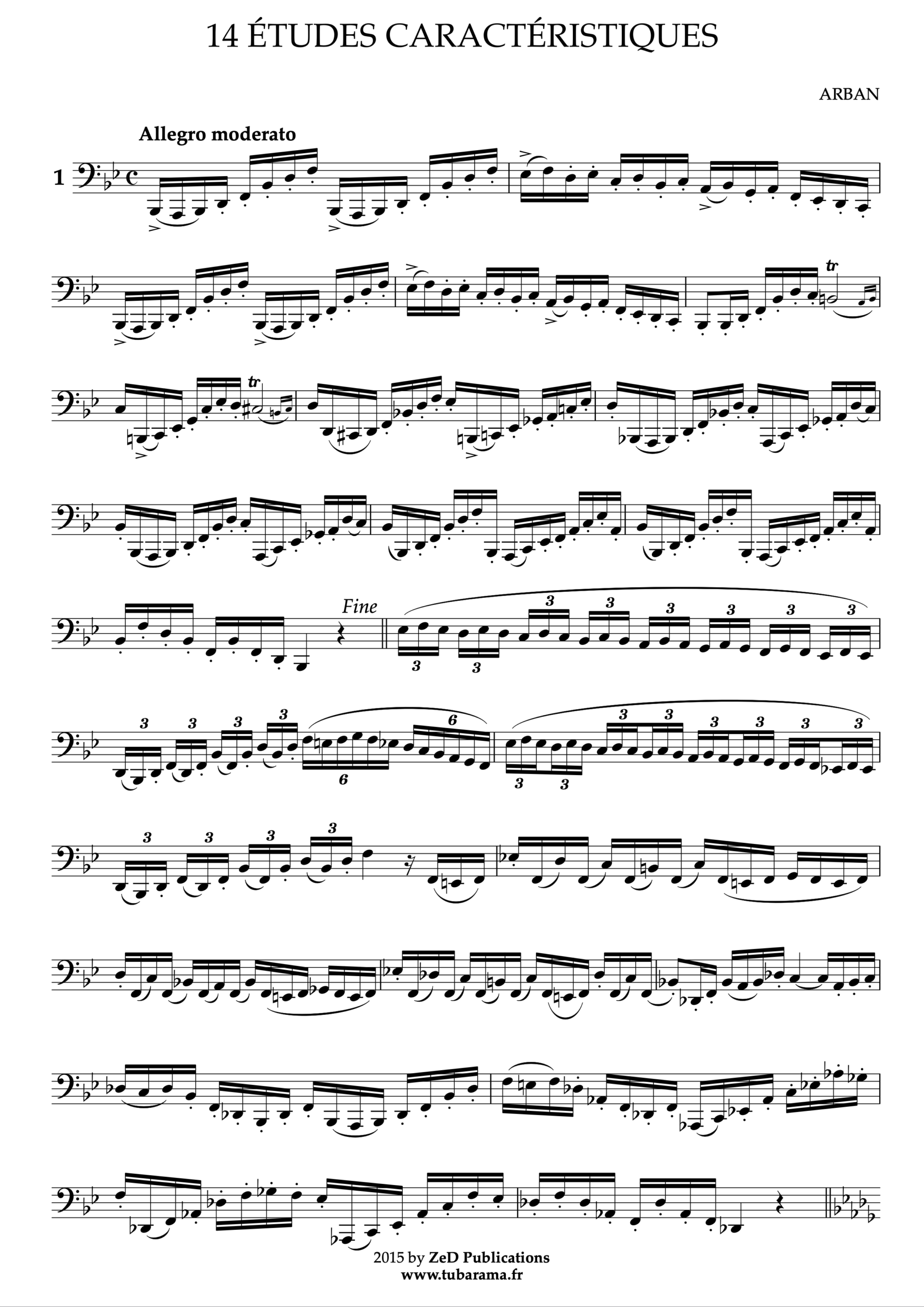 14 Études caractéristiques