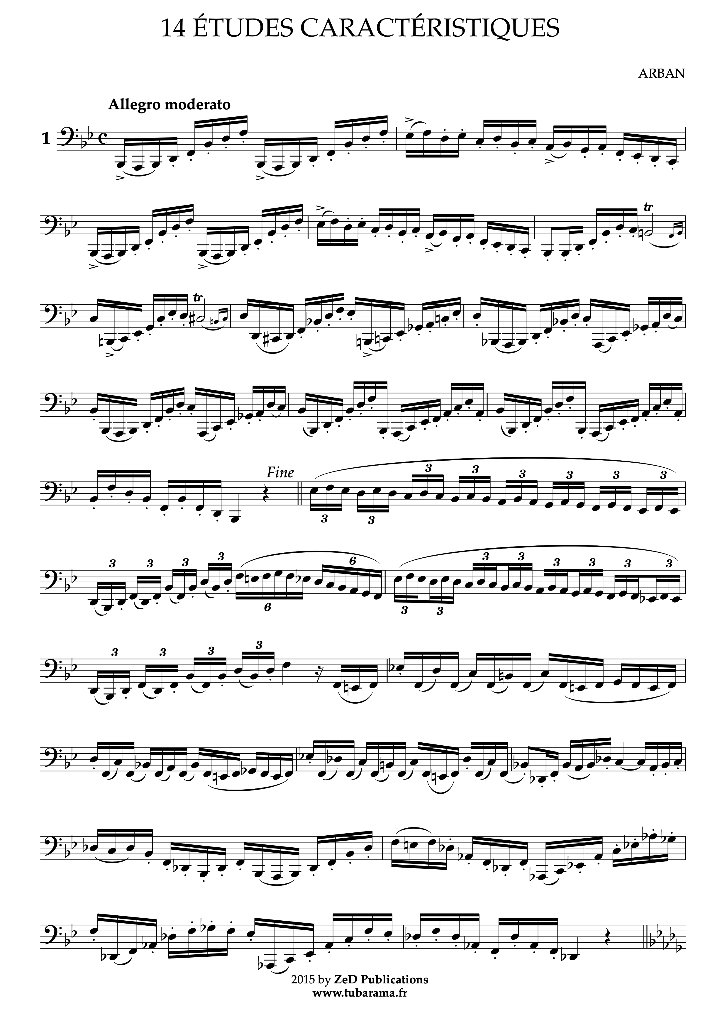 14 Études caractéristiques (Arban)