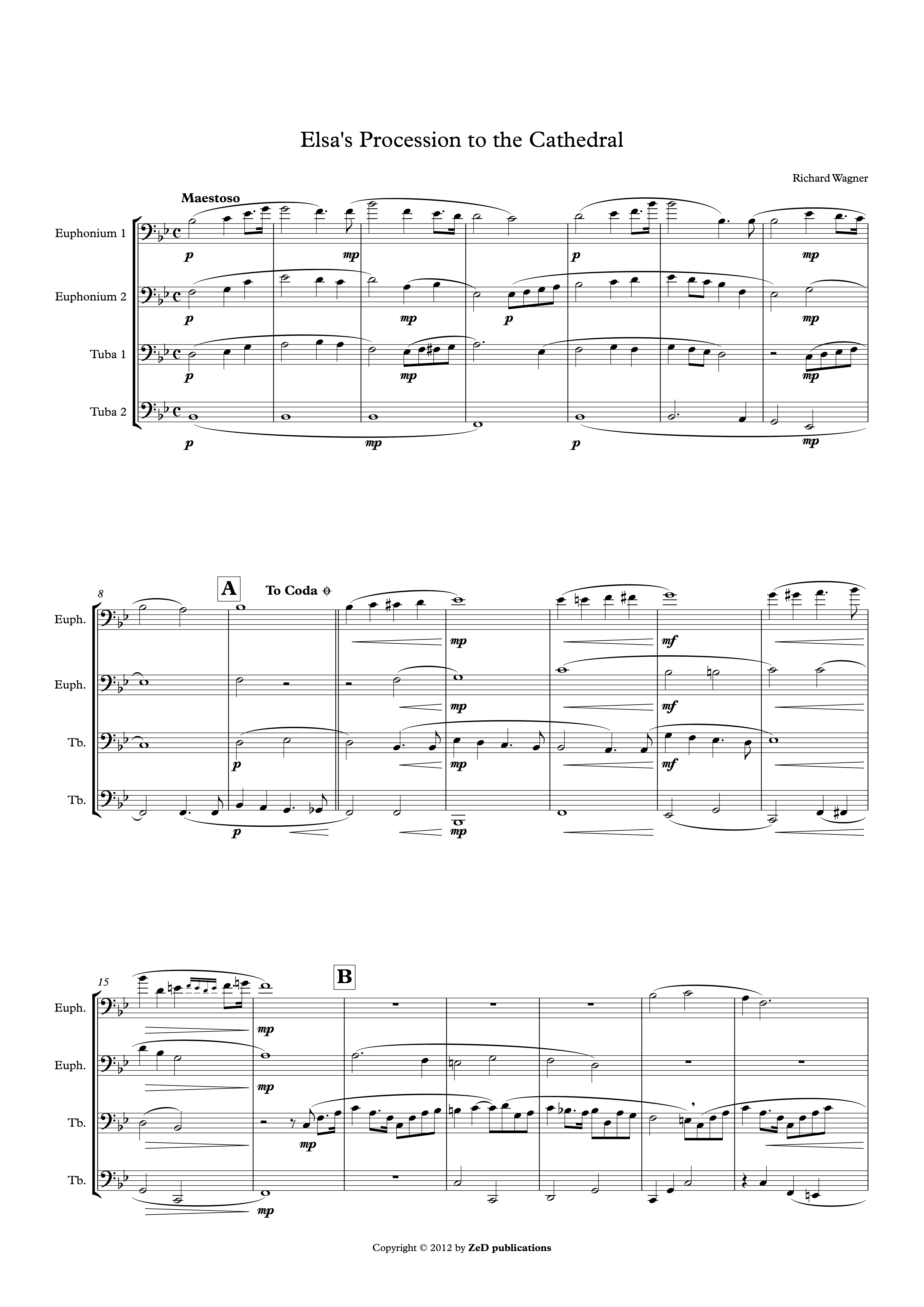 Elsa’s Procession to the Cathedral (Richard Wargner) – EETT