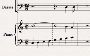 Comment superposer différentes signatures rythmiques dans sibelius