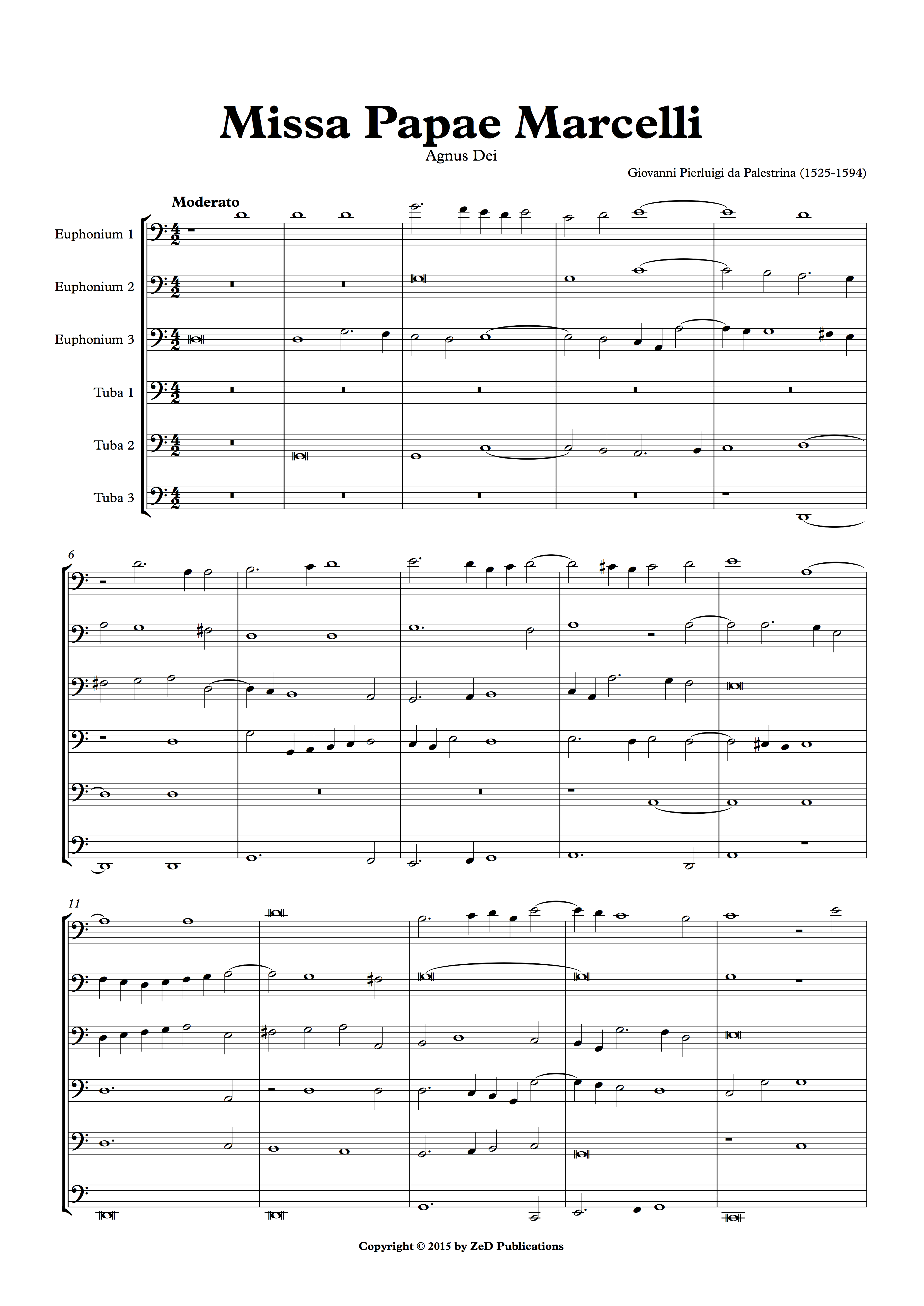 Agnus Dei (Giovanni Pierluigi da Palestrina) – EEETTT