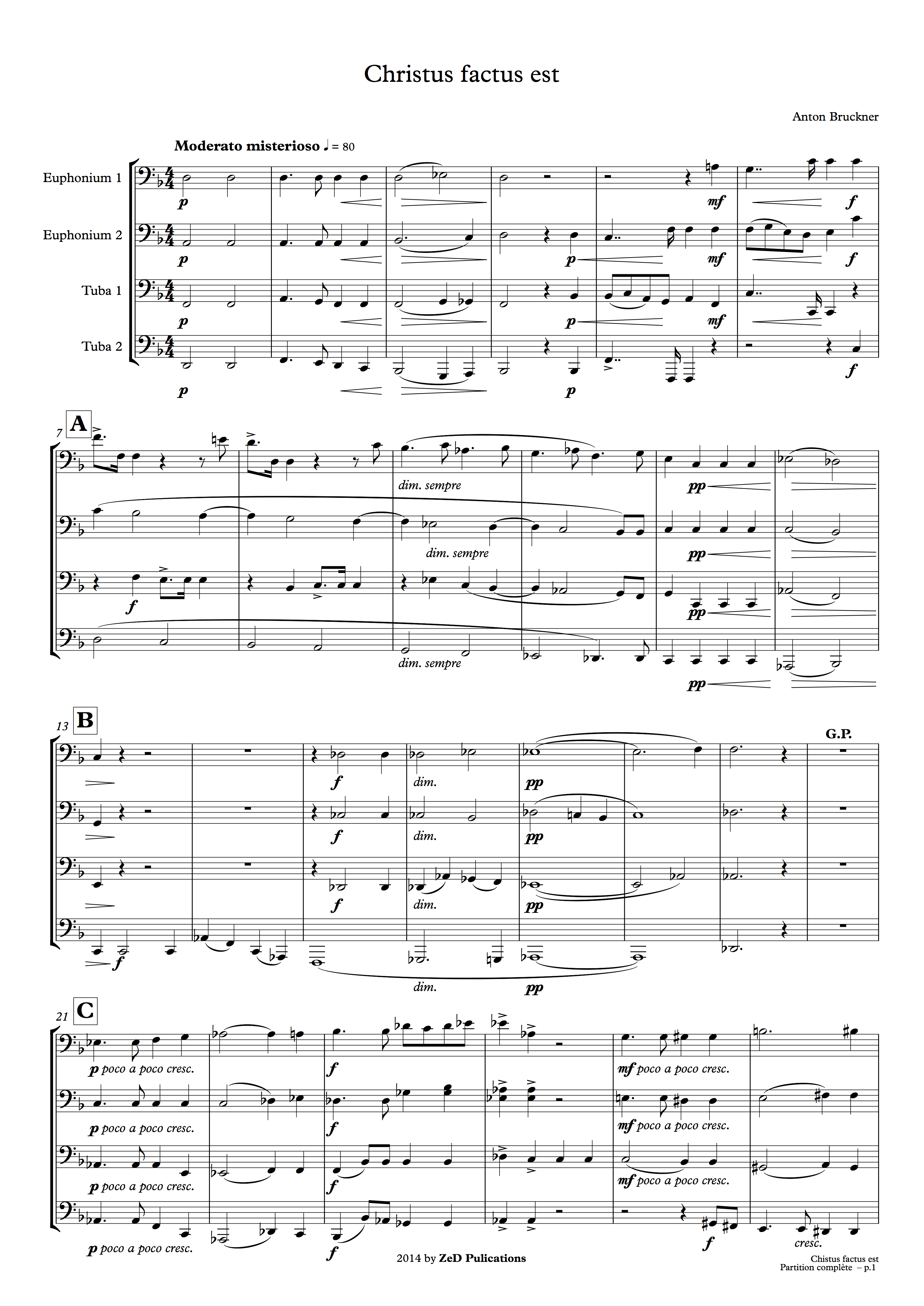 Christus factus est (Anton Bruckner) – EETT