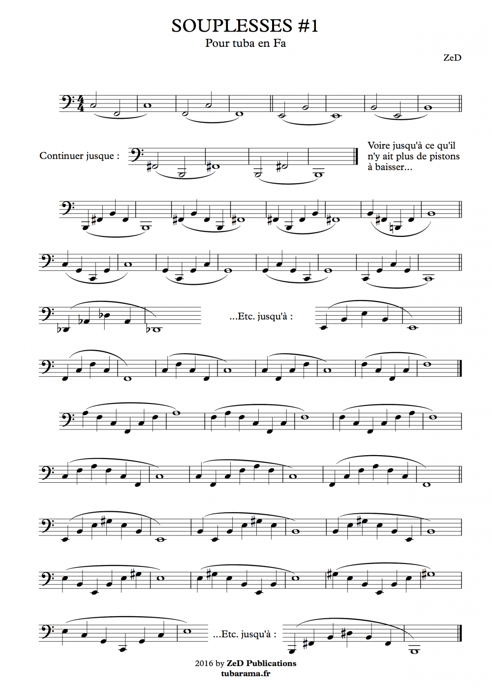 Souplesses #1 – tuba ou euphonium