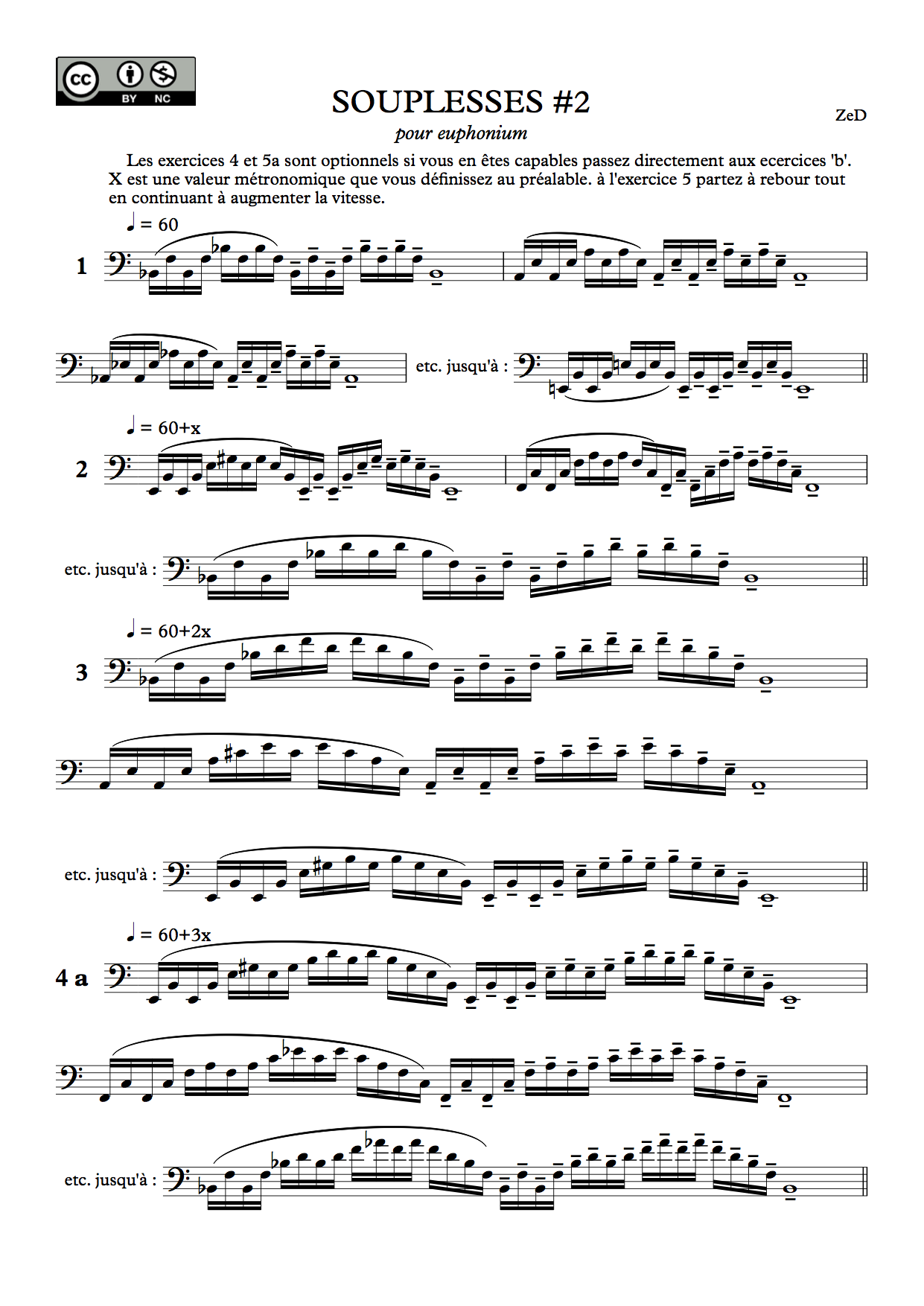 Souplesse #2 – tuba ou euphonium