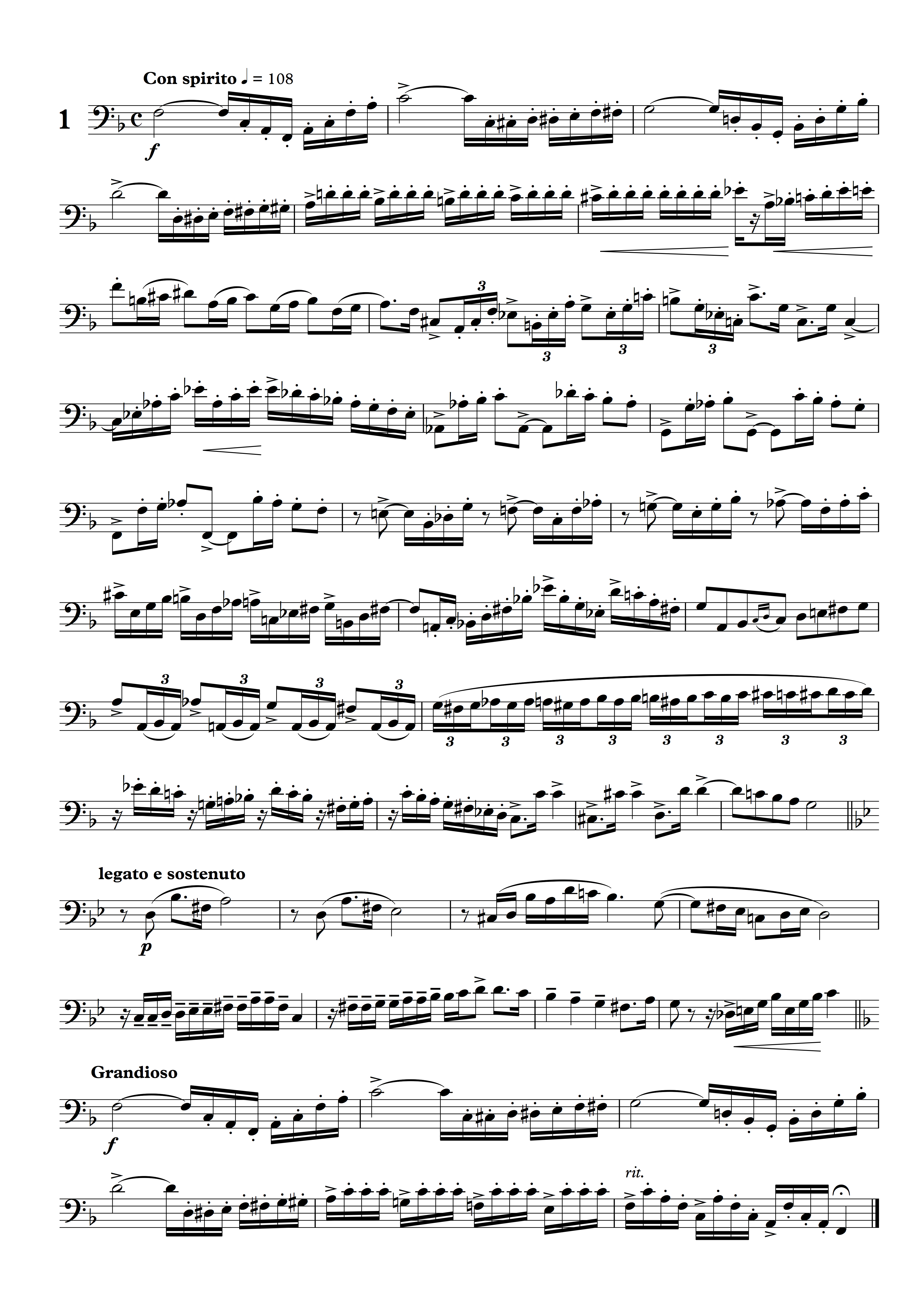 Etudes artistiques #1 pour euphonium ou tuba