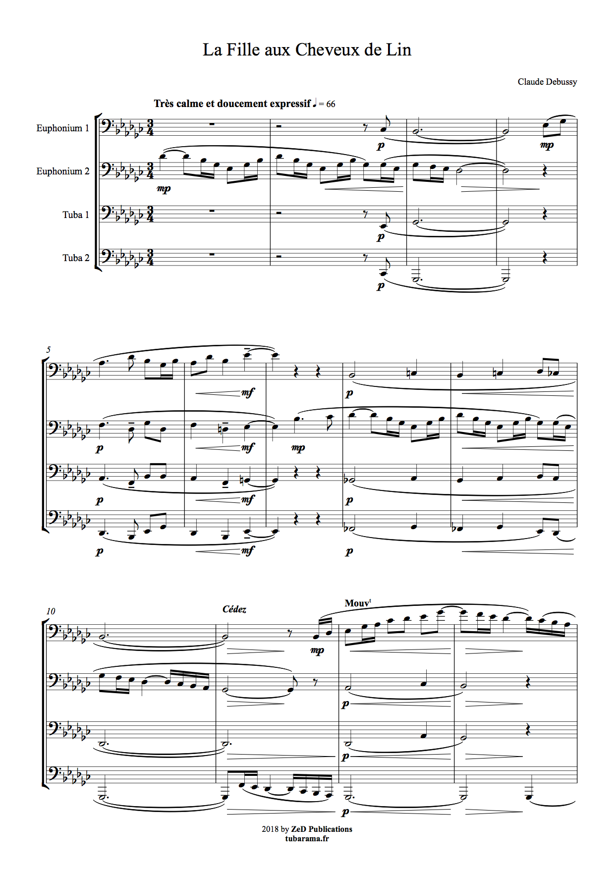 La Fille aux Cheveux de Lin (Claude Debussy) – EETT