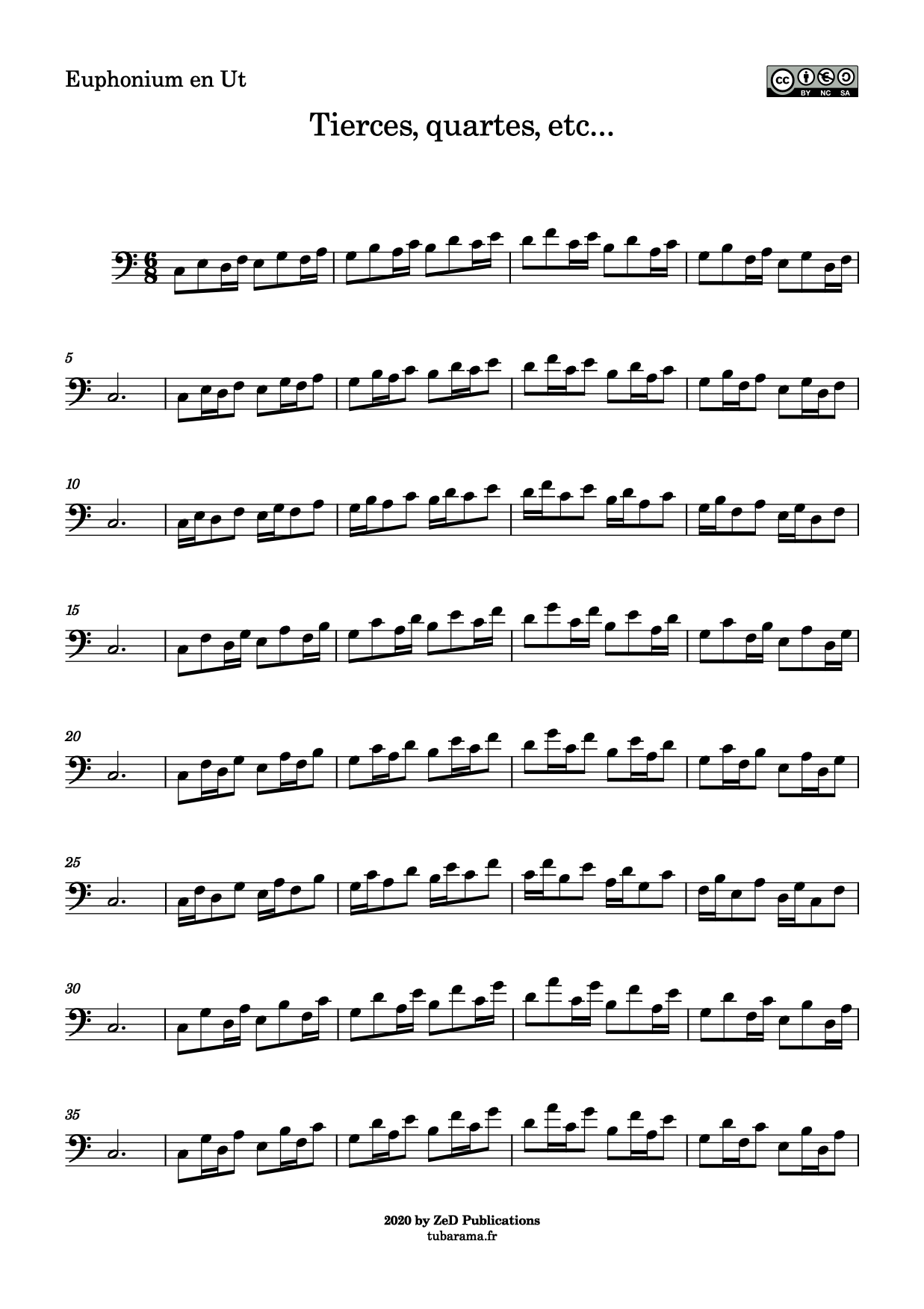 Tierces, quartes, etc.