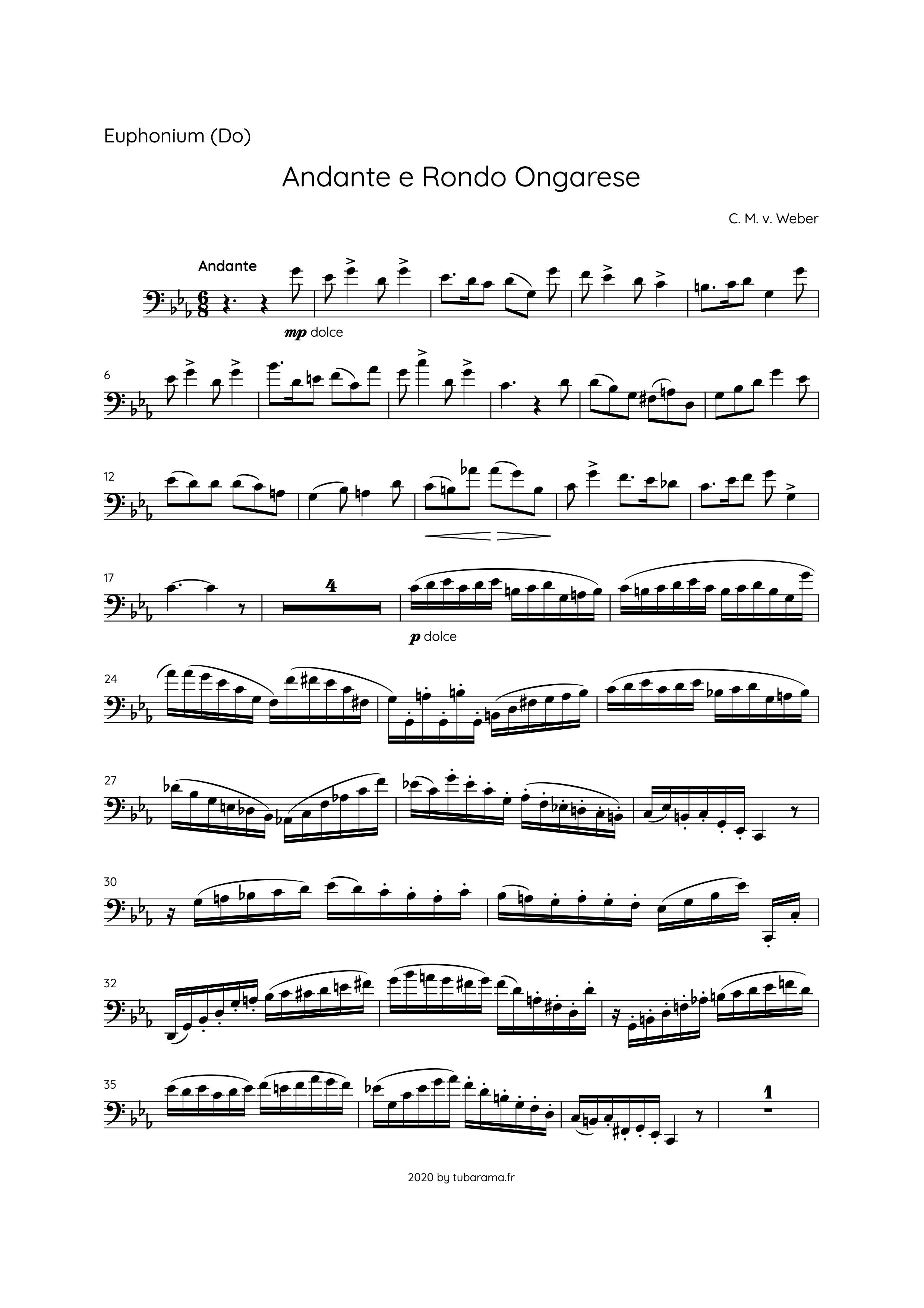 Andante e Rondo Ungarese (Carl Maria von Weber) – avec play along